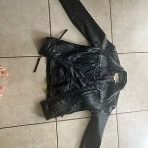 Real Leather Jacket only worn few times like new smoke free home